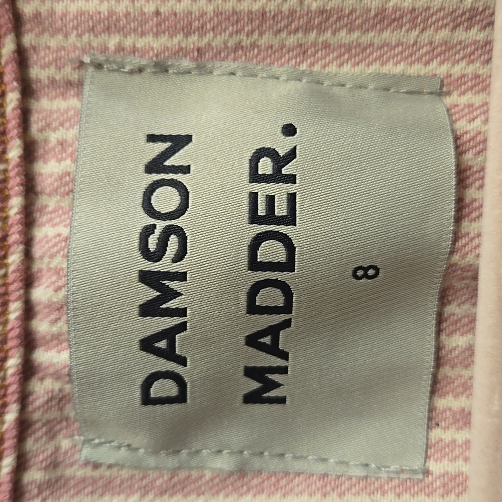Damson Madder Dilly Vest Jacket in Pink Stripe EU Size 8/ US Size 4 - Picture 6 of 9
